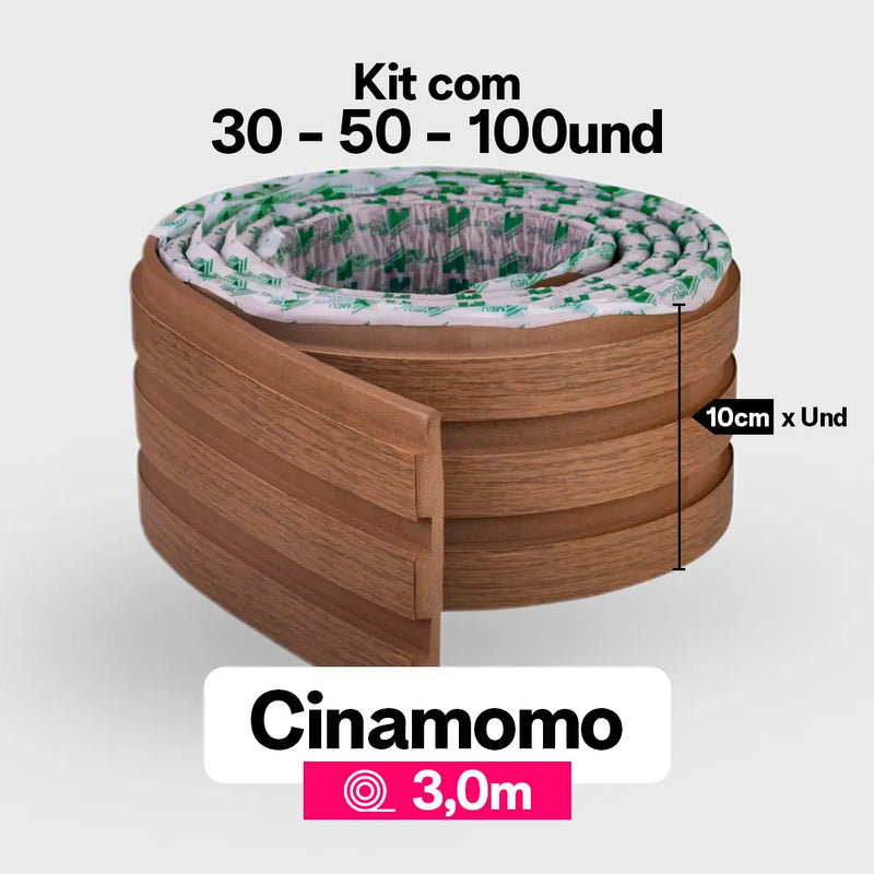 Kit Painel Ripado Autocolante 3M Laminado | Linha Madeto | Premium