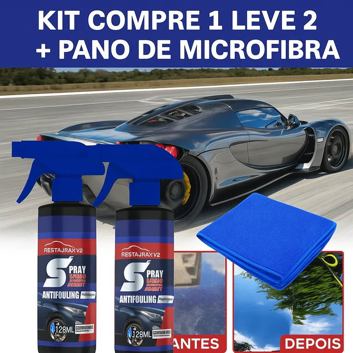 PAGUE 1 LEVE 2 Restaurax V2® - Remove Manchas, Riscos e Pintura Queimada - Restaura o Brilho e Pintura - 128ML - FRETE GRÁTIS HOJE
