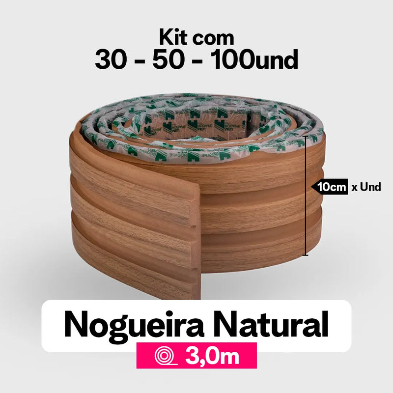 Kit Painel Ripado Autocolante 3M Laminado | Linha Madeto | Premium