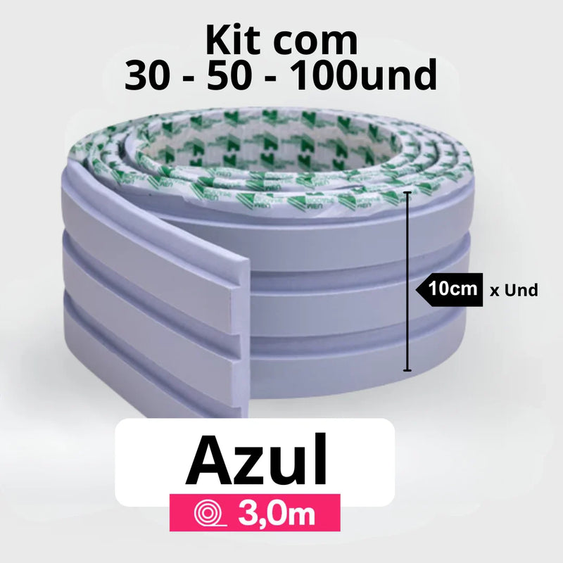 Kit Painel Ripado Autocolante 3M Laminado | Linha Madeto | Premium
